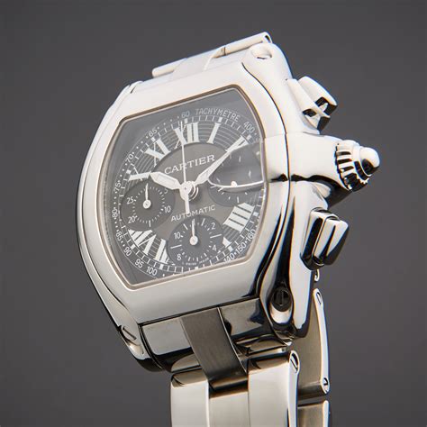 replica cartier roadster chronograph|cartier roadster watch price list.